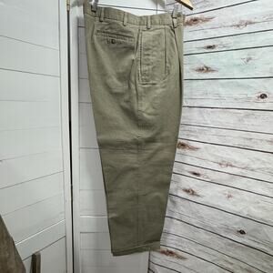 NWT East Island Khakis Tan Chino Men's Dress Casual Pants Size 36x30 Ankle Cuff